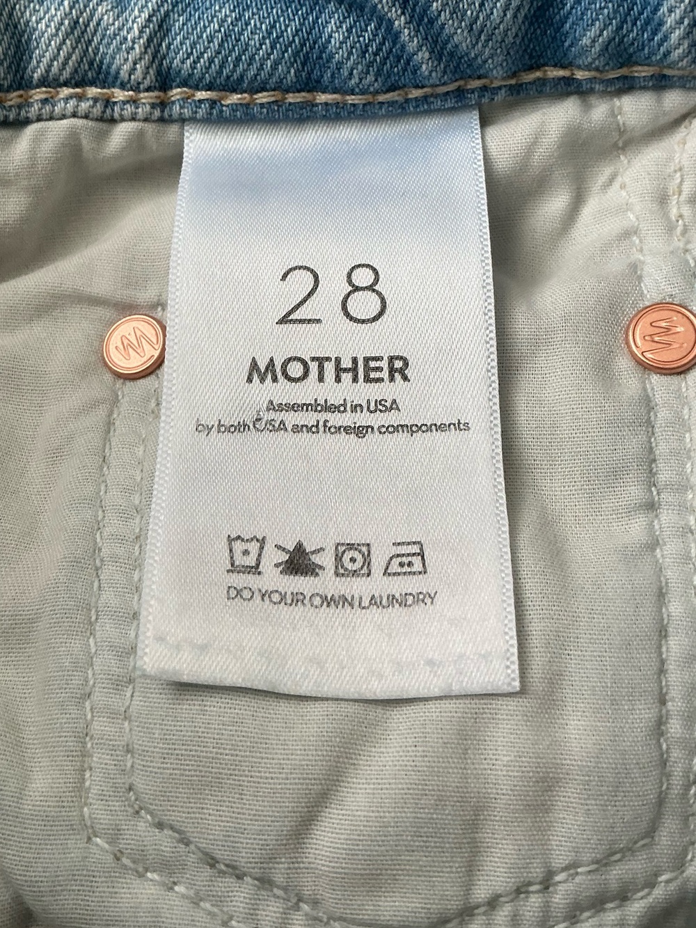 NWT MOTHER SUPERIOR Jeans Full-Pipe Flood Back Pedal Blue Size 28 - Picture 11 of 14